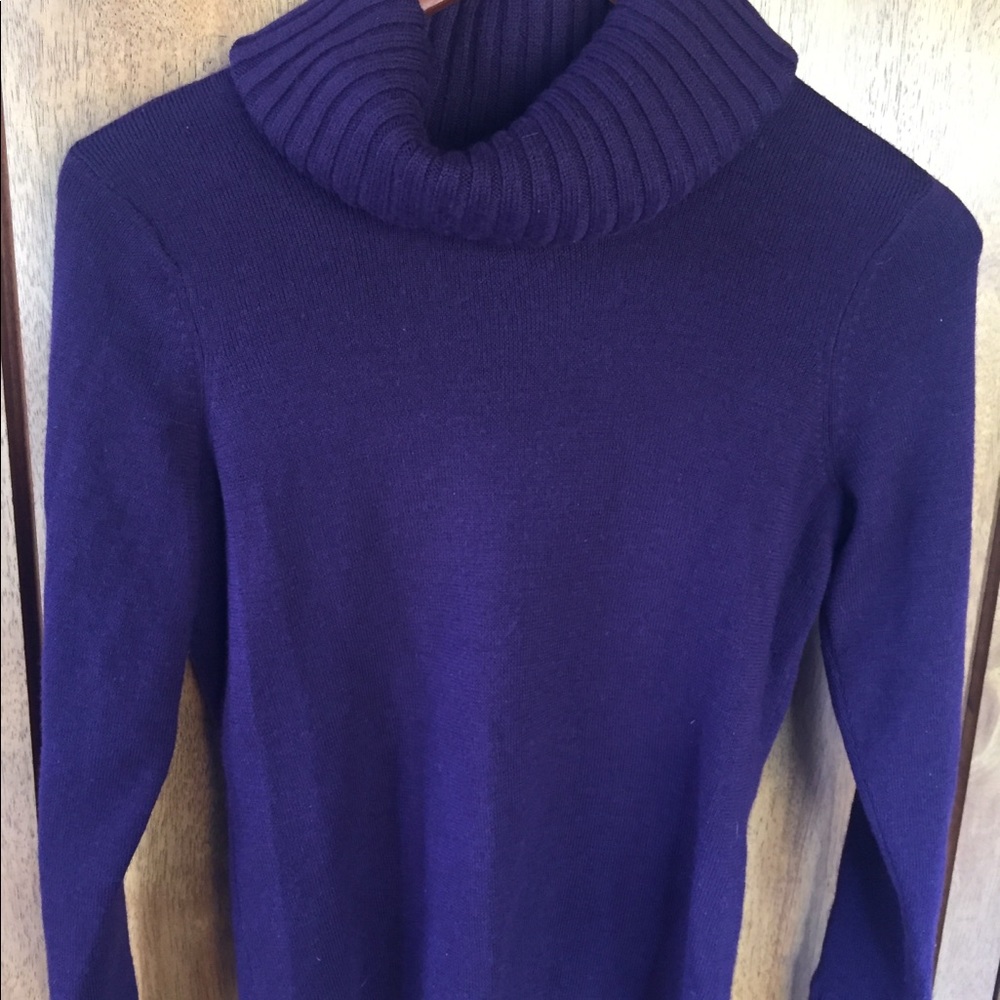 Penn Wright Manson Purple Cowl Neck